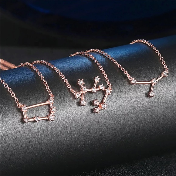 🐏Sagittarius Constellation Necklace Rose Gold🌜💫 - Picture 2 of 2
